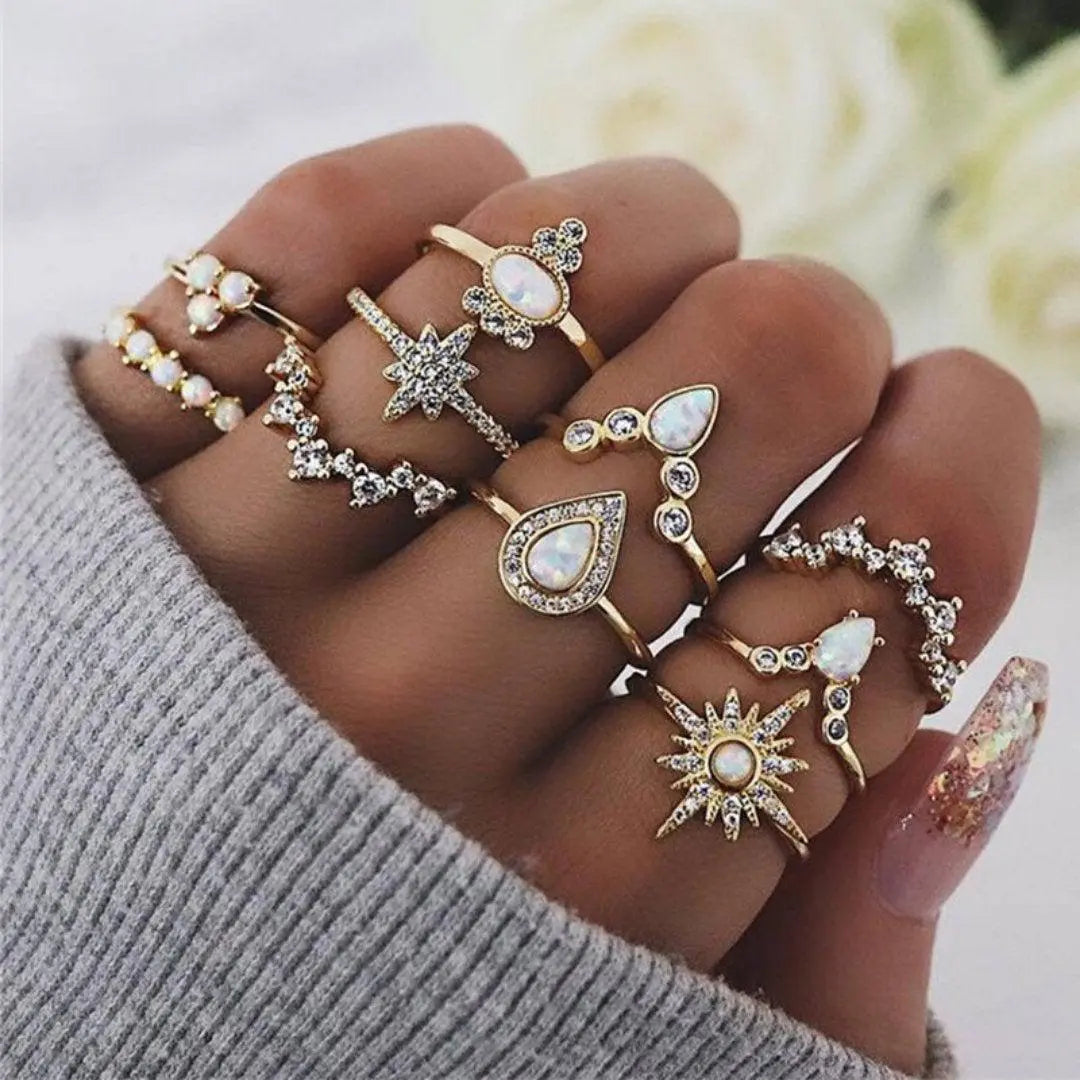 Σετ αποκλειστικά από 8 έως 12 δαχτυλίδια